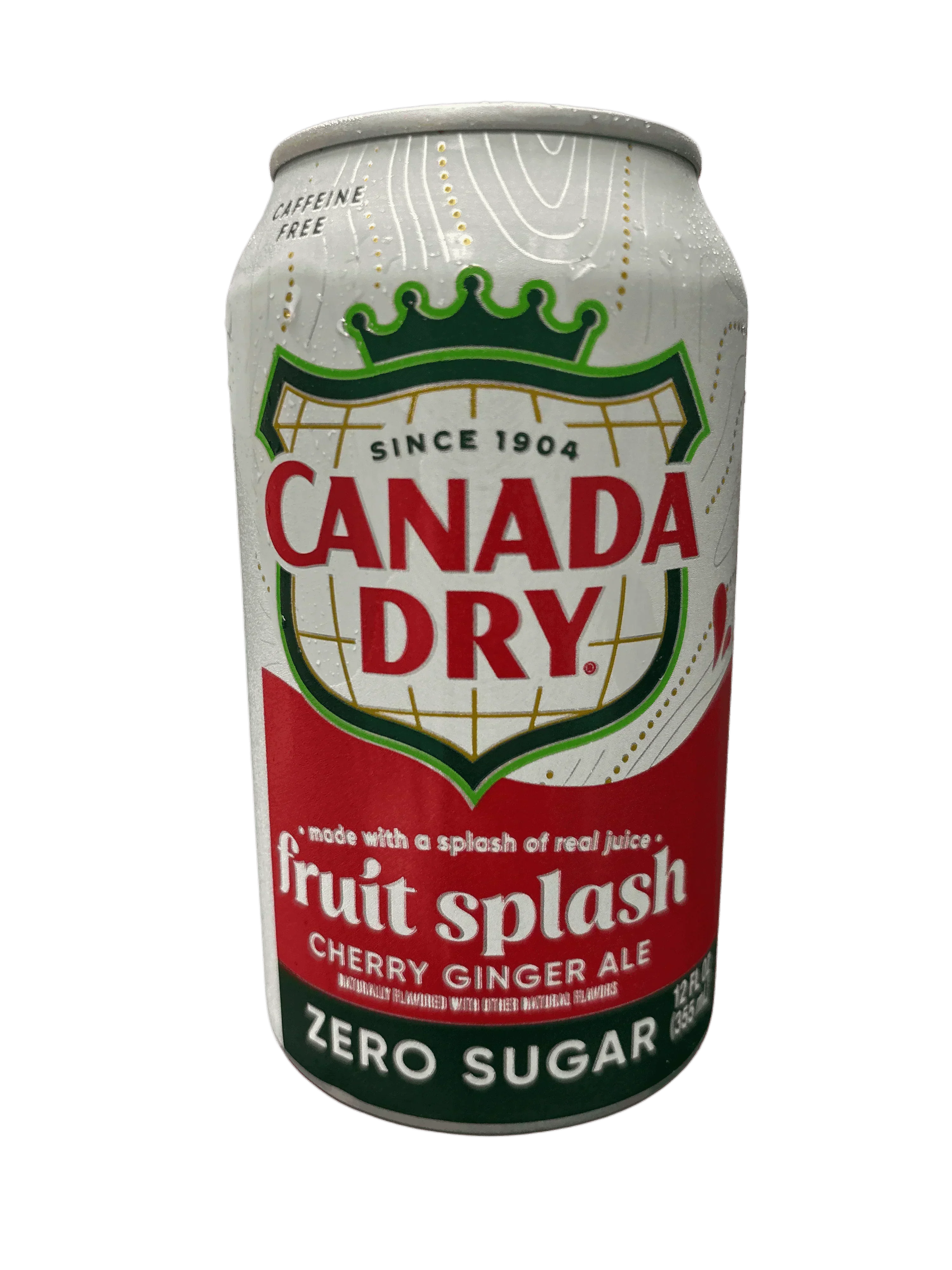 Canada Dry Fruit Splash Cherry Ginger Ale sans sucre 12OZ