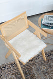 Shorn White Icelandic Sheepskin Chair Pad