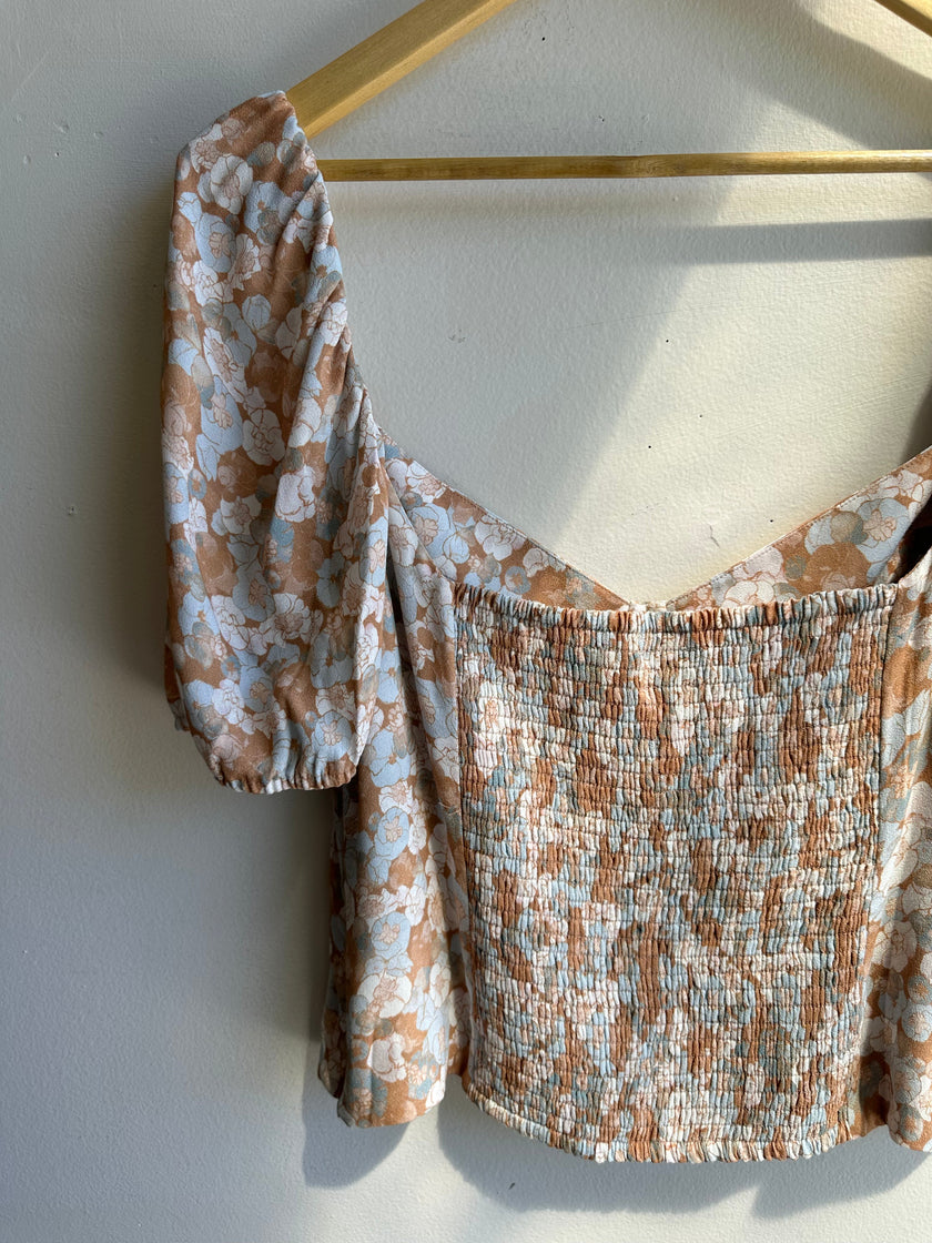 Wilfred Novella Short Sleeve in Maplewood Blue | Size 2XL