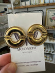 Vintage Circle Bold Statement Earrings