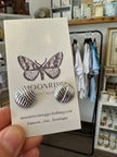 Vintage Silver Textured Statement Earrings
