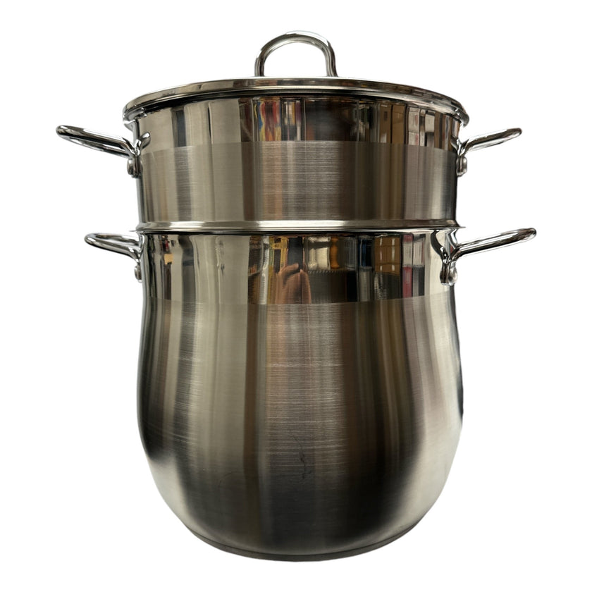 TAYEB Couscoussier Pot Stainless Steel Steamer 6L