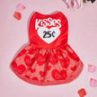 25¢ Kisses Valentine Dog Dress – Red Heart Puppy Outfit