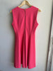 Calvin Klein Fitted Top A-Line Knee Length Dress | Size 8 | Coral