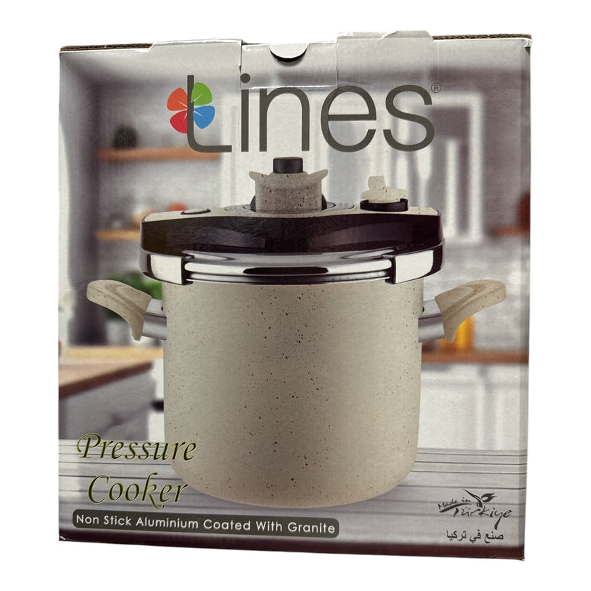 LINES Pressure Cooker  Non Stick Aluminum Coated with Teflon 5L