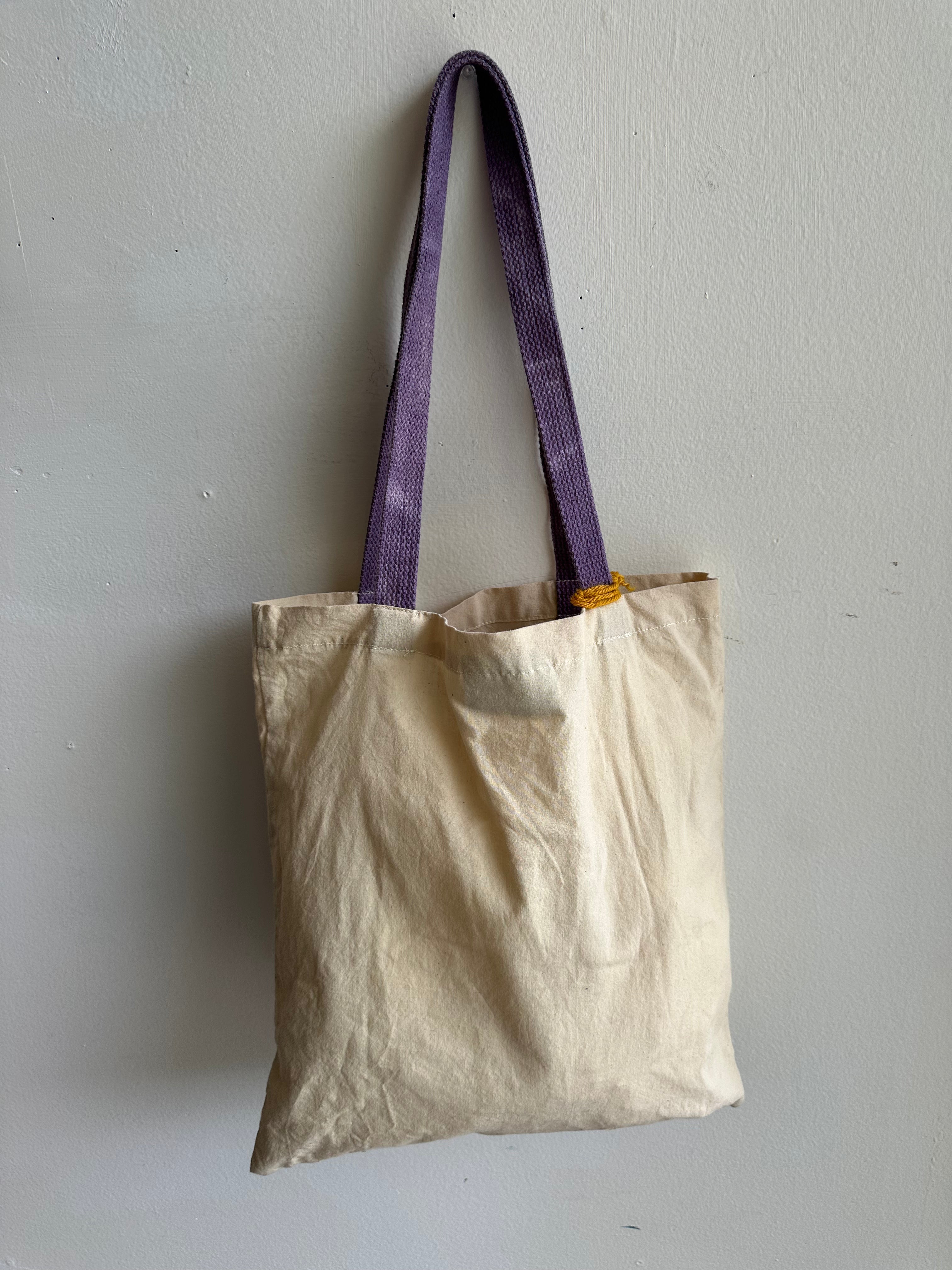 Mother Snake x Julia Campbell Handpainted Mountain Tote | Green/Purple