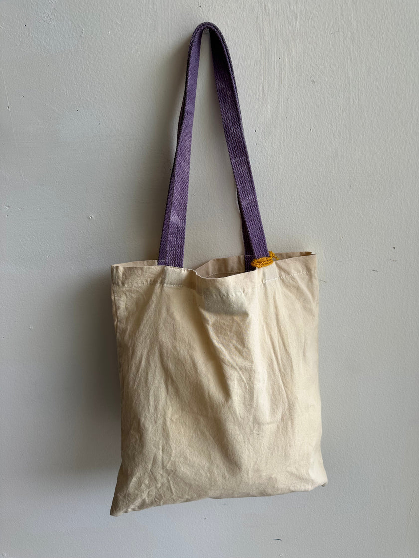 Mother Snake x Julia Campbell Handpainted Mountain Tote | Green/Purple