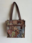 Vintage Kitty Cat Tapestry Zippered Tote Bag