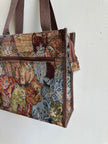 Vintage Kitty Cat Tapestry Zippered Tote Bag
