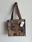 Vintage Kitty Cat Tapestry Zippered Tote Bag