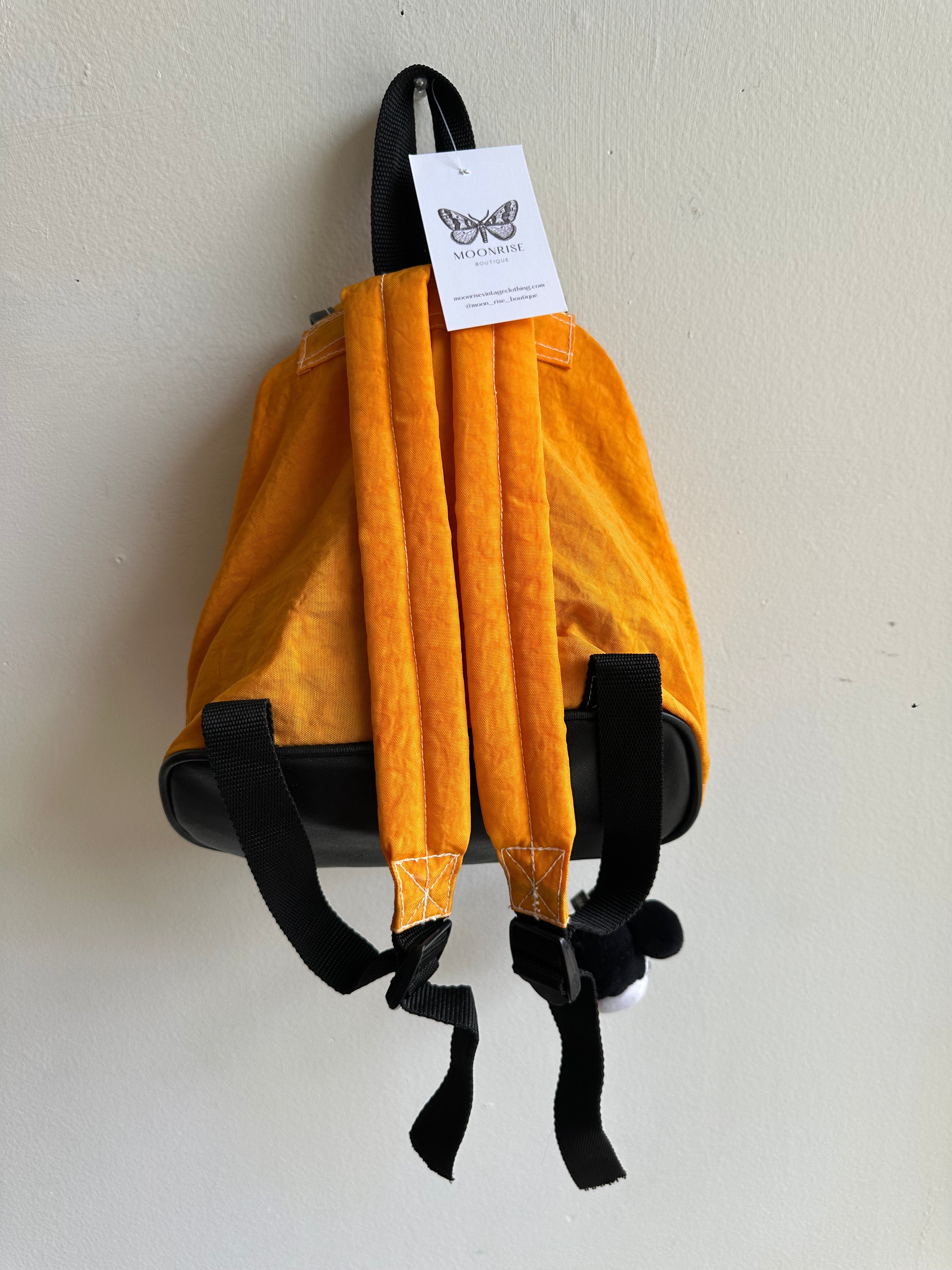 Vintage 90s Disney Mickey Mouse Sport Backpack | Orange