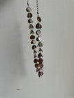 Vintage Pink + Grey Mother of Pearl Shell Necklace