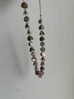 Vintage Pink + Grey Mother of Pearl Shell Necklace