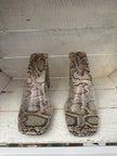Vintage 90s Snakeskin Block Heels | Size Women’s 9