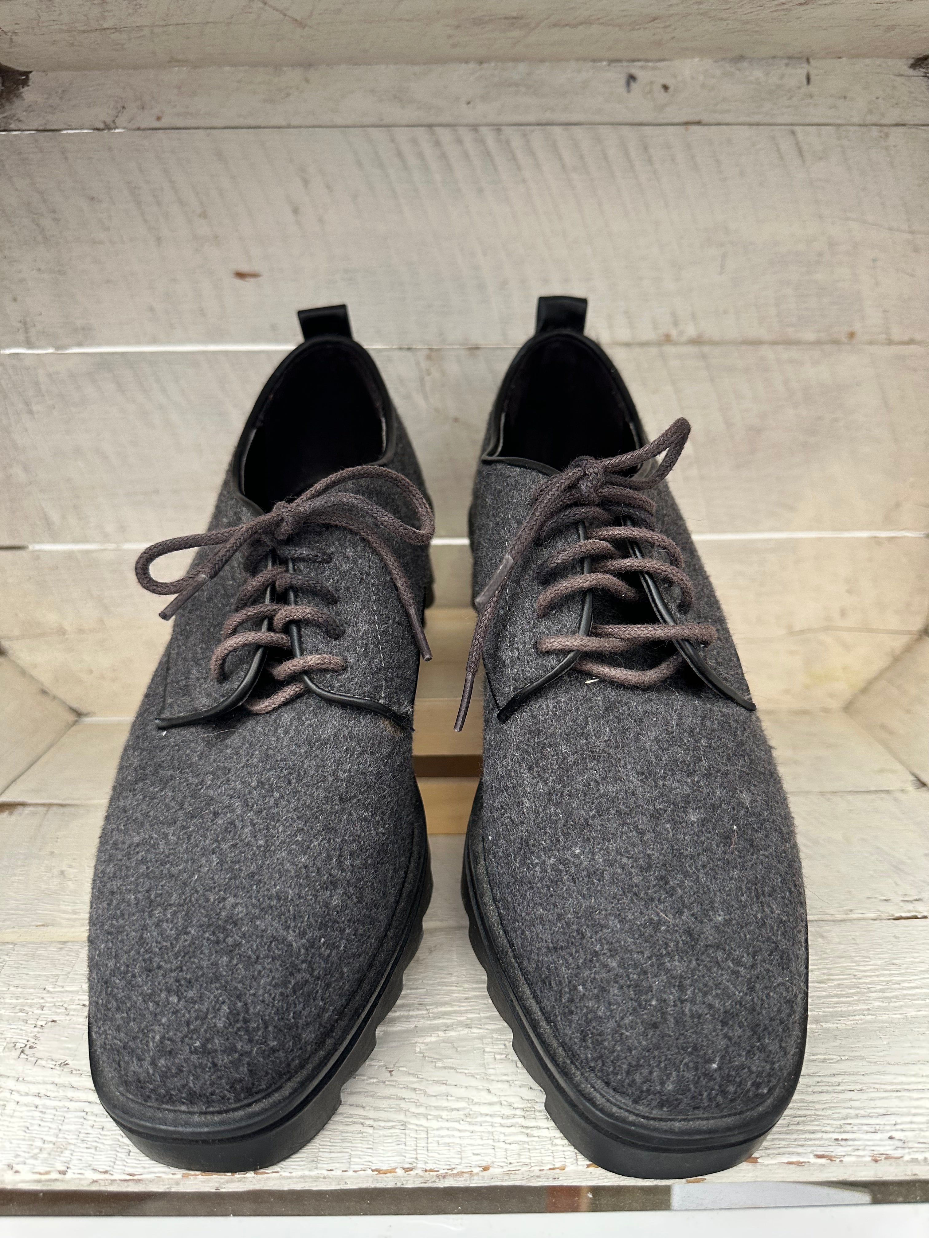 Zara Grey Oxford Platform Loafers | Size Women’s 7.5
