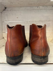 Vintage Cognac Leather Slip On Boots | Men’s Size 9.5