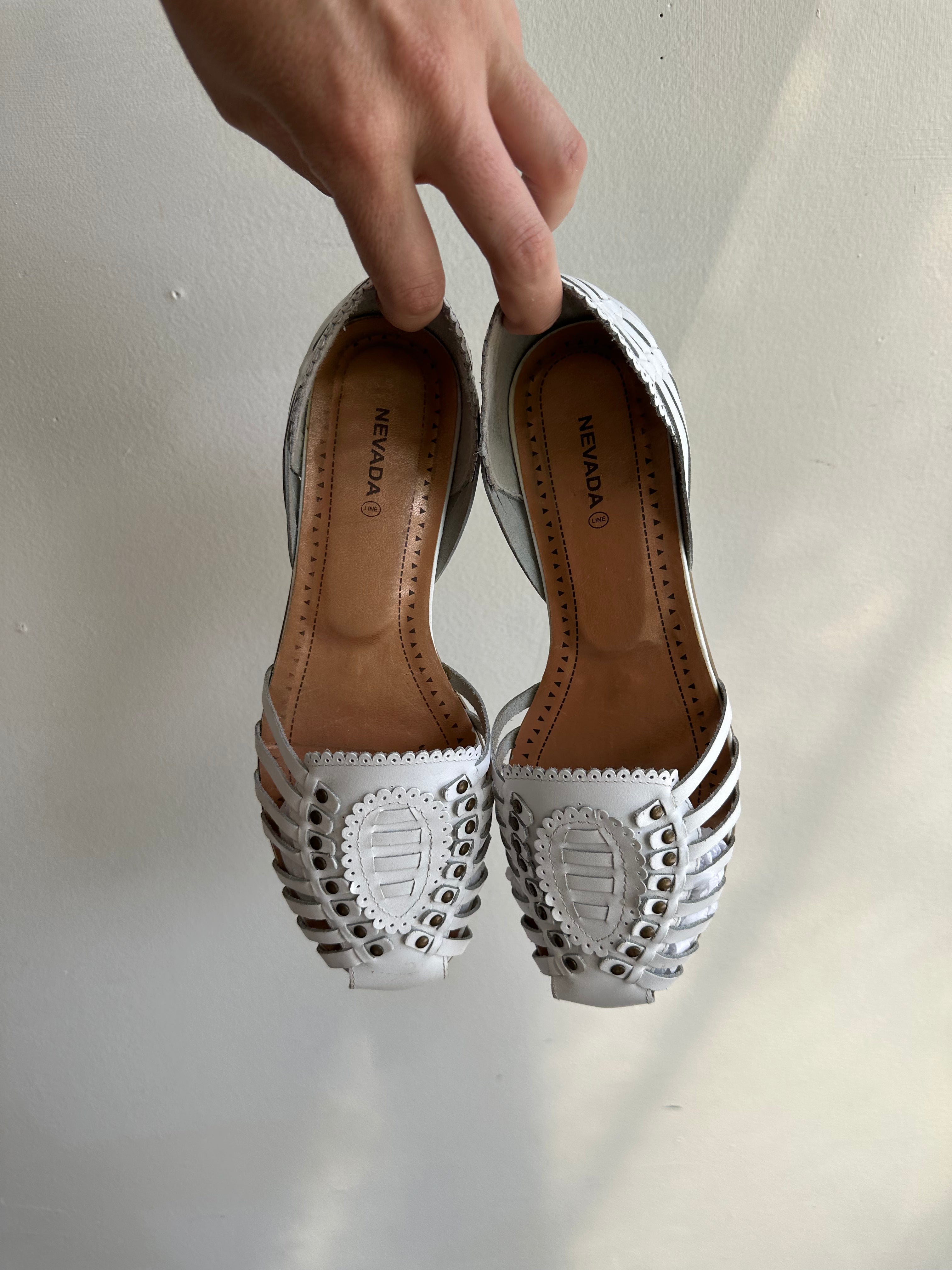 Vintage Nevada Leather Sandal Flats | Size Women’s 8
