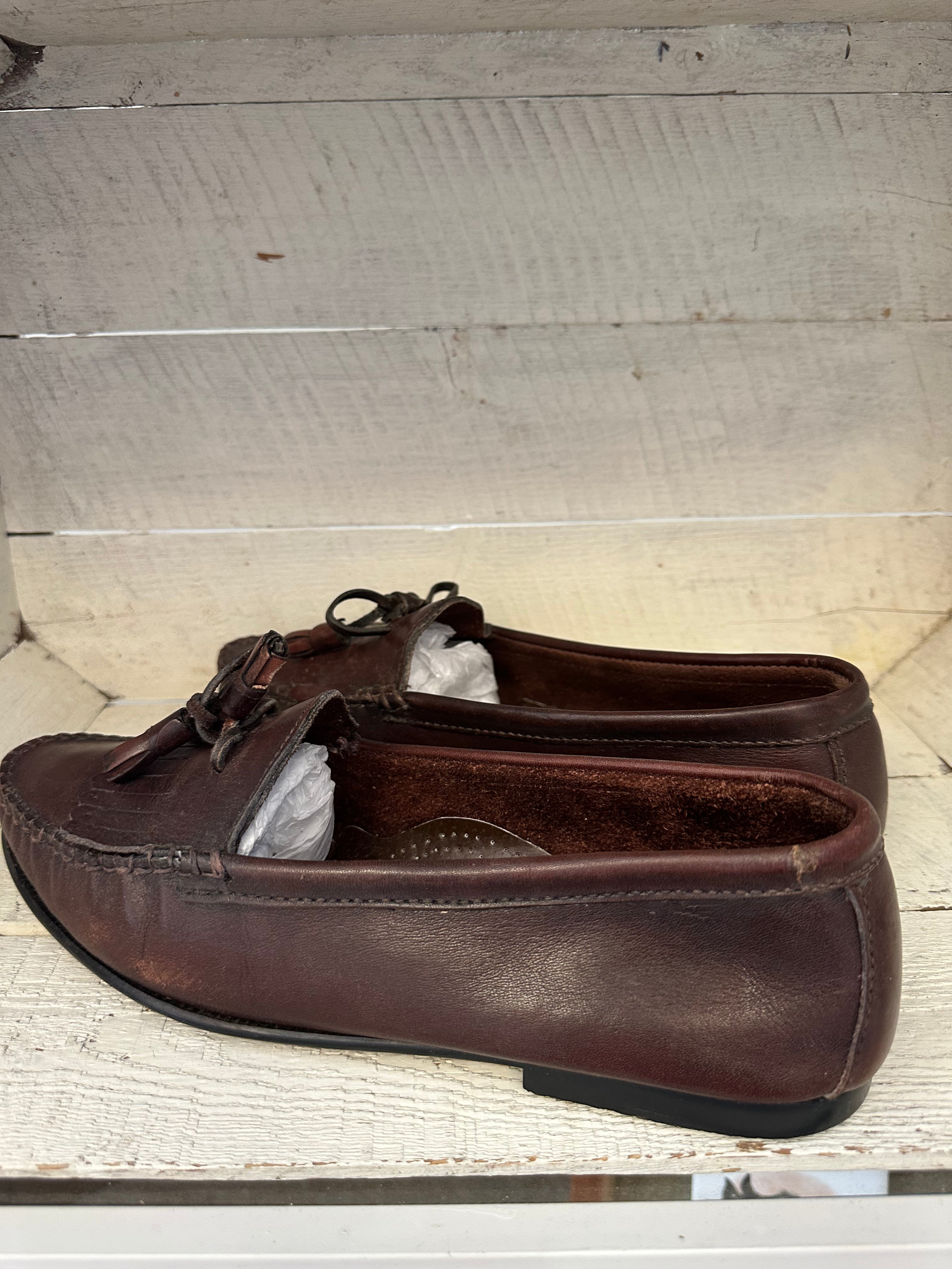 Vintage Rodolfo Valentino Dark Brown Tassle Loafers | Men’s Size 9