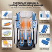 Demo unit -2025 Model-Costway- Kenzo-Premium 4D+3D Dual Roller System Hybrid Flex Track Zero Gravity Full Body Massage Chair w/ Heart Rate Monitor,Fragrance Therapy, Waist & Calf Heater, Calves & Foot Rollers, Thai Stretch, Voice Control