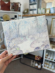 Gay Saunders Original Water Colour Canvas | Who Lives Here