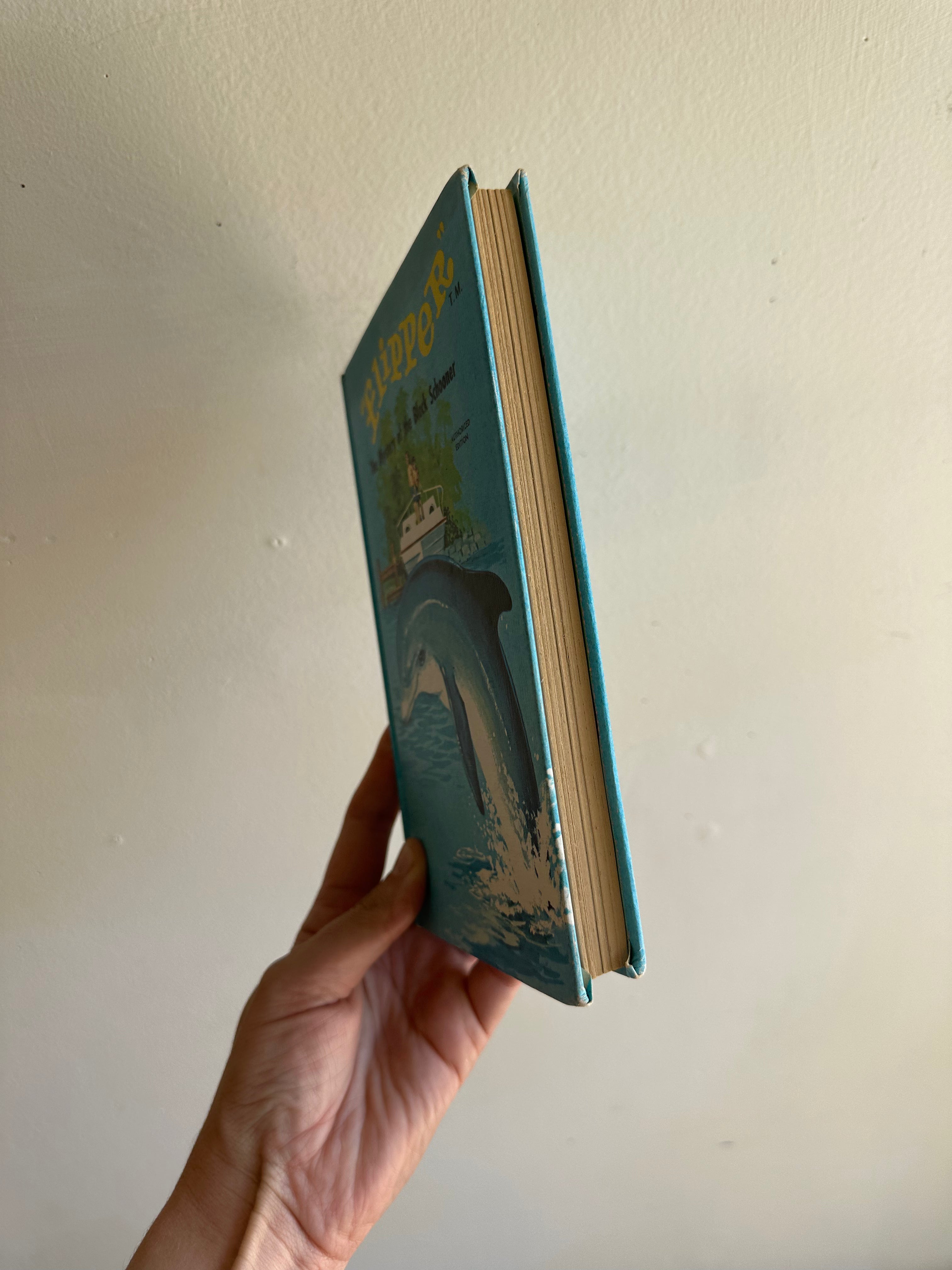 Vintage 1960s “Flipper” The Mystery of the Black Schooner Book | Nautical Adventure Classic
