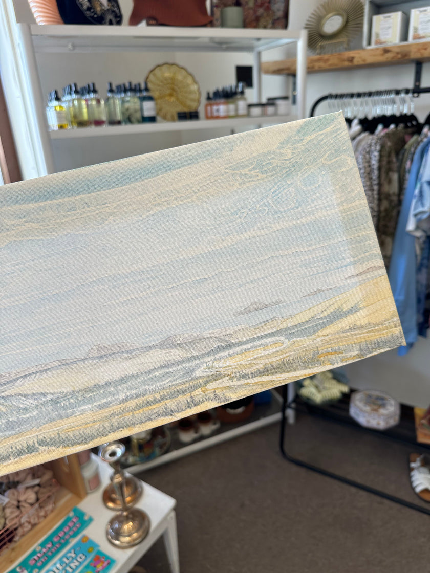 Gay Saunders Original Water Colour Canvas | I’m in Love With These Lines