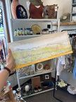 Gay Saunders Original Water Colour Canvas | Spring Time in The Rockies