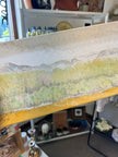 Gay Saunders Original Water Colour Canvas | Spring Time in The Rockies