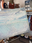 Gay Saunders Original Water Colour Canvas | Ocean Study #3