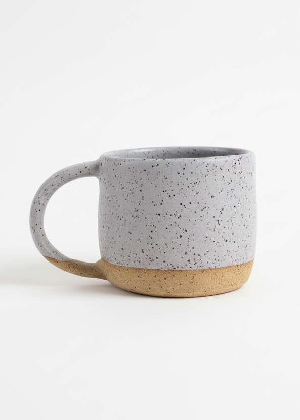 Earth to Ember | Handmade Speckled Stone Mug | Lavender