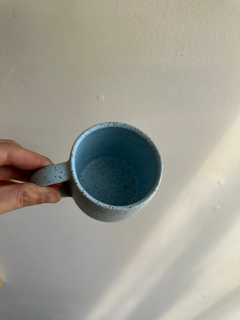 Earth to Ember | Handmade Speckled Stone Mug | Robin’s Egg