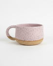Earth to Ember | Handmade Speckled Stone Short Mug | Pink
