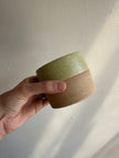 Earth to Ember | Handmade Speckled Stone Wide Tumbler | Lime