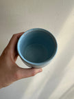 Earth to Ember | Handmade Speckled Stone Wide Tumbler | Blue