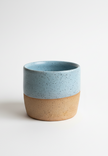 Earth to Ember | Handmade Speckled Stone Wide Tumbler | Blue