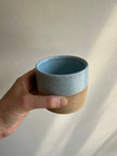 Earth to Ember | Handmade Speckled Stone Wide Tumbler | Blue