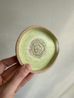 Earth to Ember | Handmade Speckled Stone Garlic Grater Dish | Green