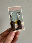 Earth to Ember | Handmade Ceramic Cowboy Boot Earrings | Brown