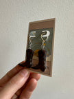 Earth to Ember | Handmade Ceramic Cowboy Boot Earrings | Brown