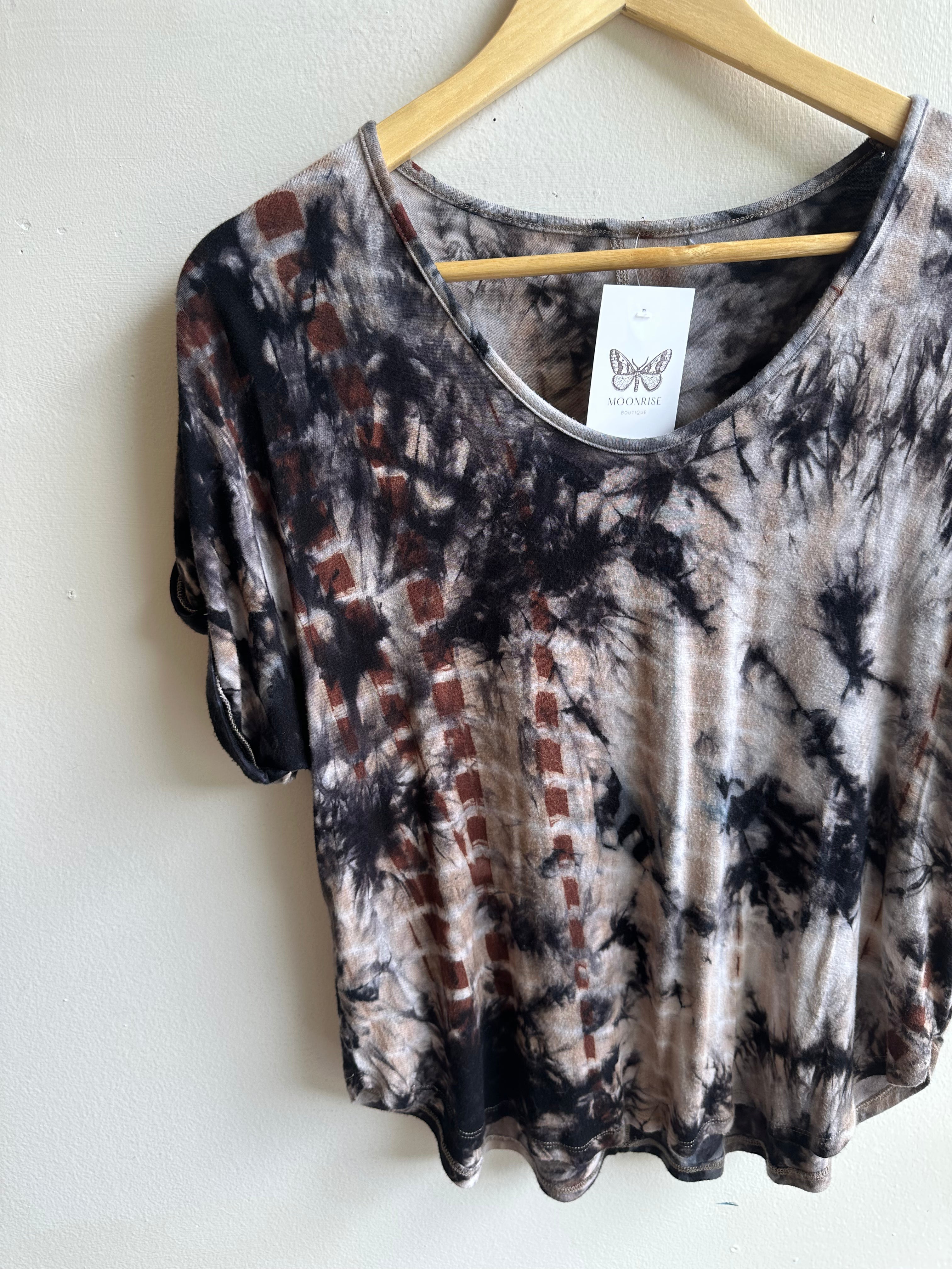 Earthbound Tie-Dye Tee | Cropped & Super Soft | Size Medium