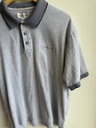 Vintage Gianni Valentino Polo – Grey Ribbed Knit | Size XL