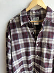 Vintage Ash Creek Flannel – Deep Berry Plaid | Size XL