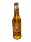 Canada Dry, Ginger Ale à la pêche et à la mangue, au sucre de canne, en bouteille de verre, 355 ml.
