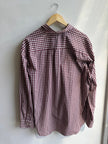 Vintage Arrow Button-Down Shirt – Wine Gingham Classic | Size XL