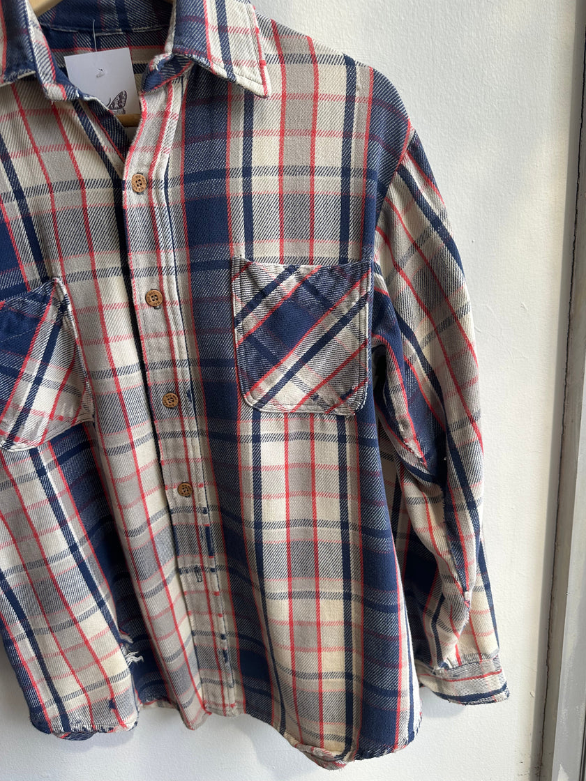 Vintage Big Mac Flannel – Rugged Americana Plaid | Size Medium