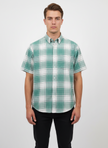 Vintage Fine Line Plaid Shirt – Mint Meadow | Size Large