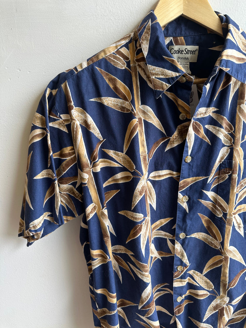 Vintage Cooke Street Honolulu Shirt – Navy Bamboo Breeze | Size Large