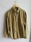 Vintage Eddie Bauer Button-Down – Mustard Grid Plaid | Size Large