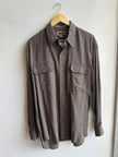 Vintage Joseph Abboud Check Shirt – Espresso Sophisticate | Size Large