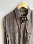 Vintage Joseph Abboud Check Shirt – Espresso Sophisticate | Size Large